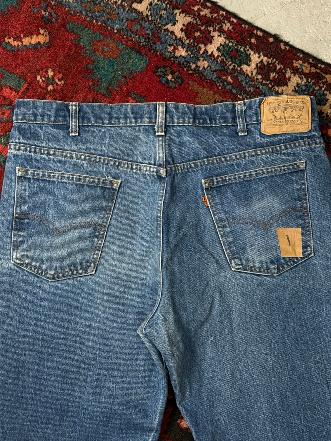 80's USA Made 빈티지 리바이스 517 오렌지탭 부츠컷 상품이미지6