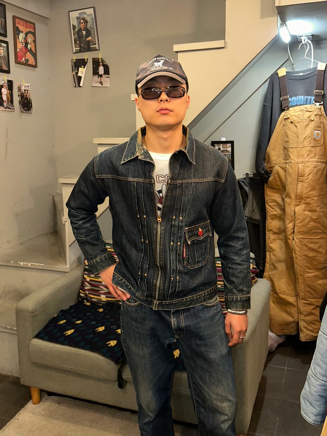 80-90’s Japanese type-1 selvedge denim 상품이미지1