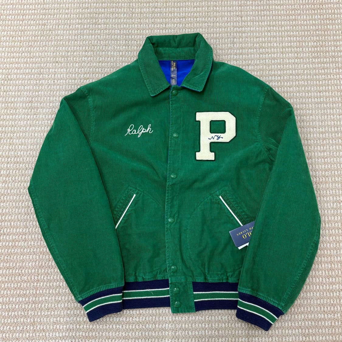 폴로 랄프로렌 리버시블 레터맨 재킷-멀티컬러 상품이미지1