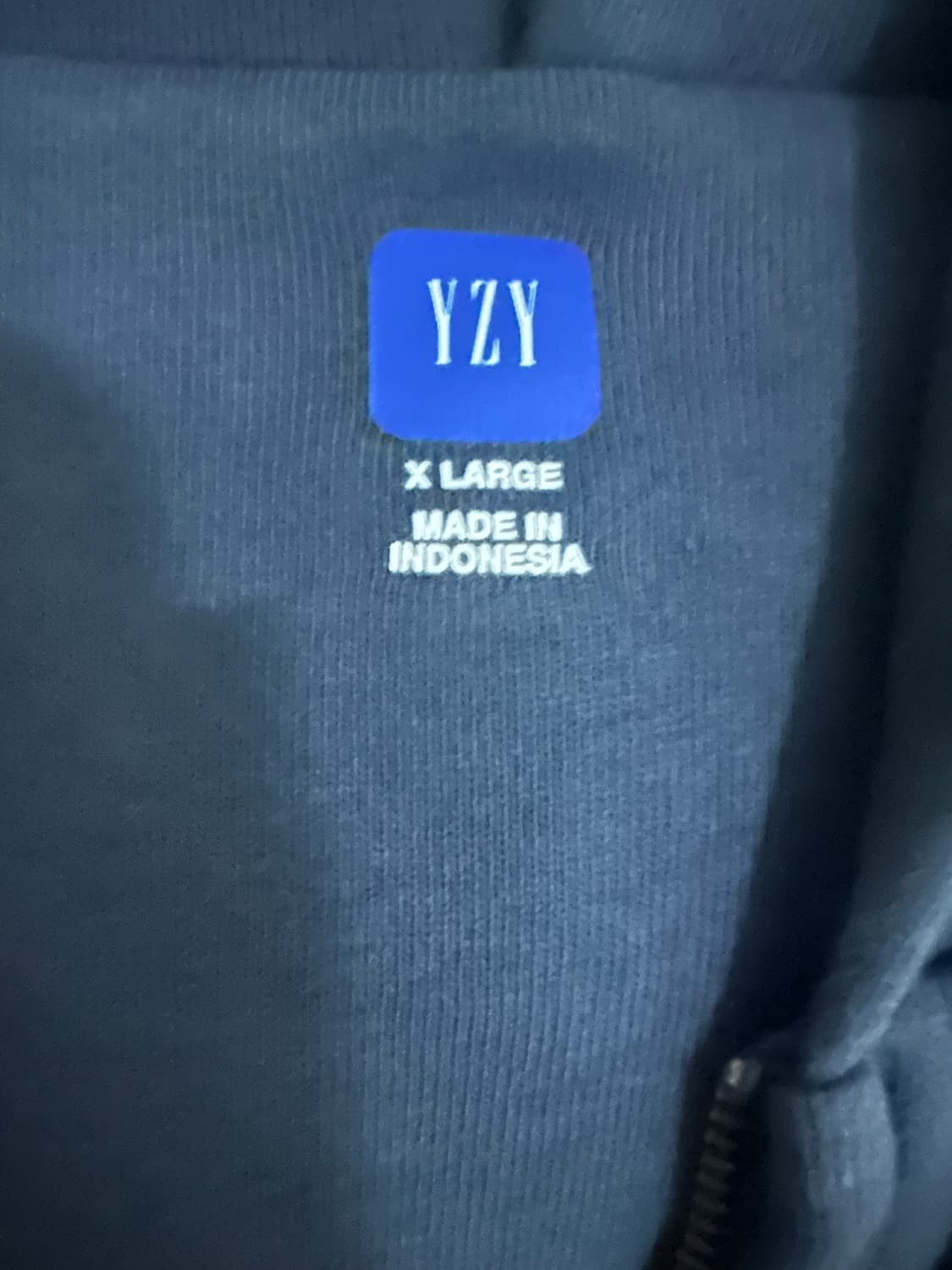 이지 yzy 집업 후드 네이비 상품이미지4