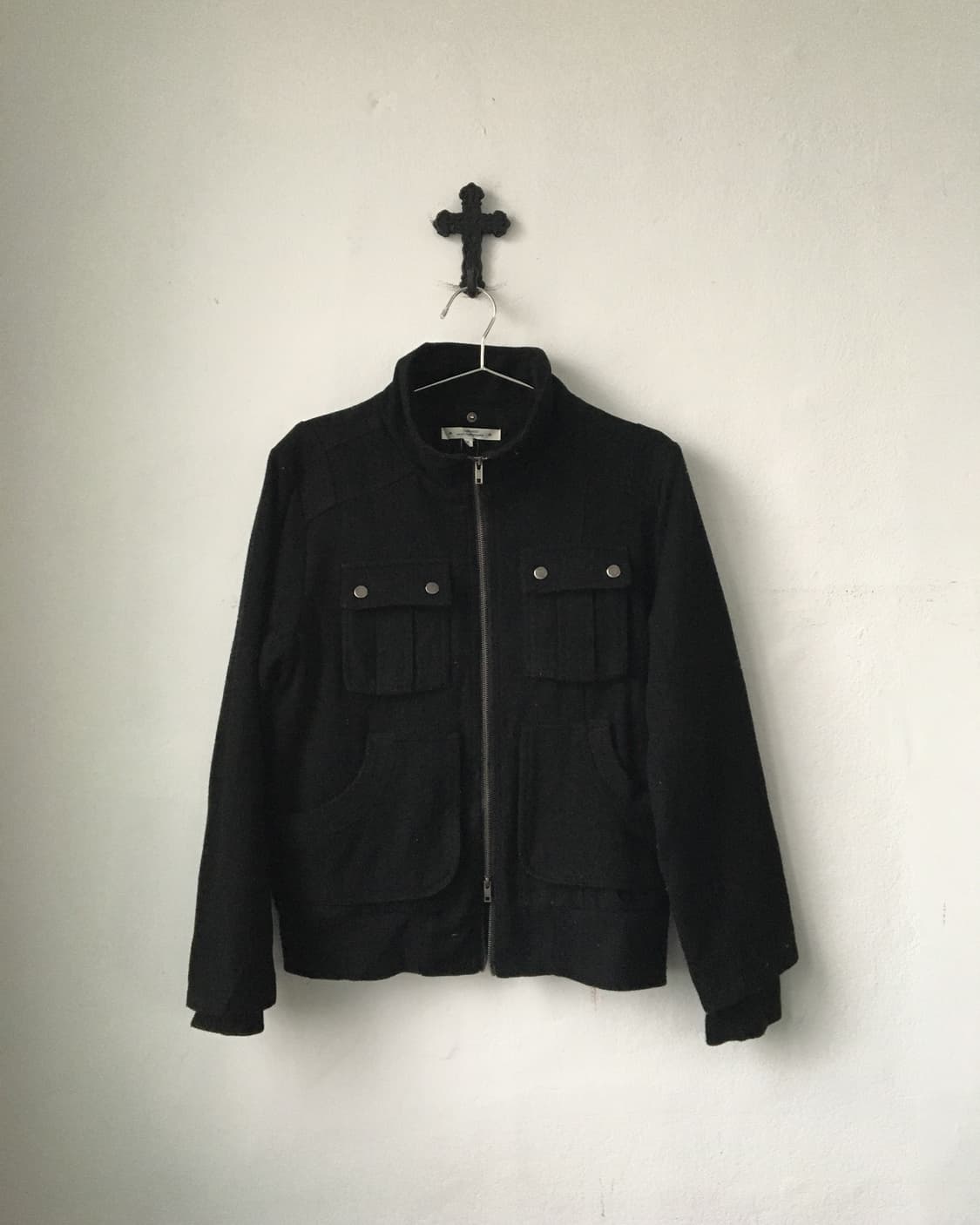 Pocket point woolen high neck jacket 상품이미지2