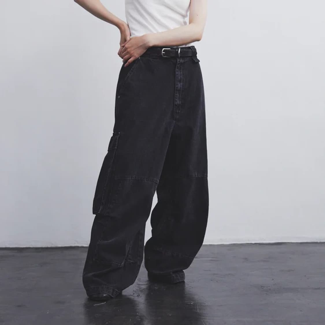 [M] Willy Chavarria Denim Cargo Pants  상품이미지2