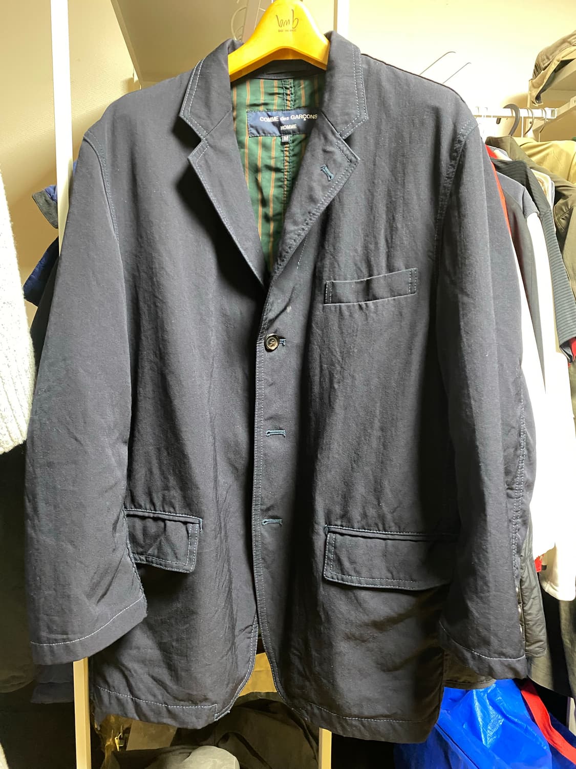 꼼데가르송 옴므 퍼커링 자켓 M 상품이미지6