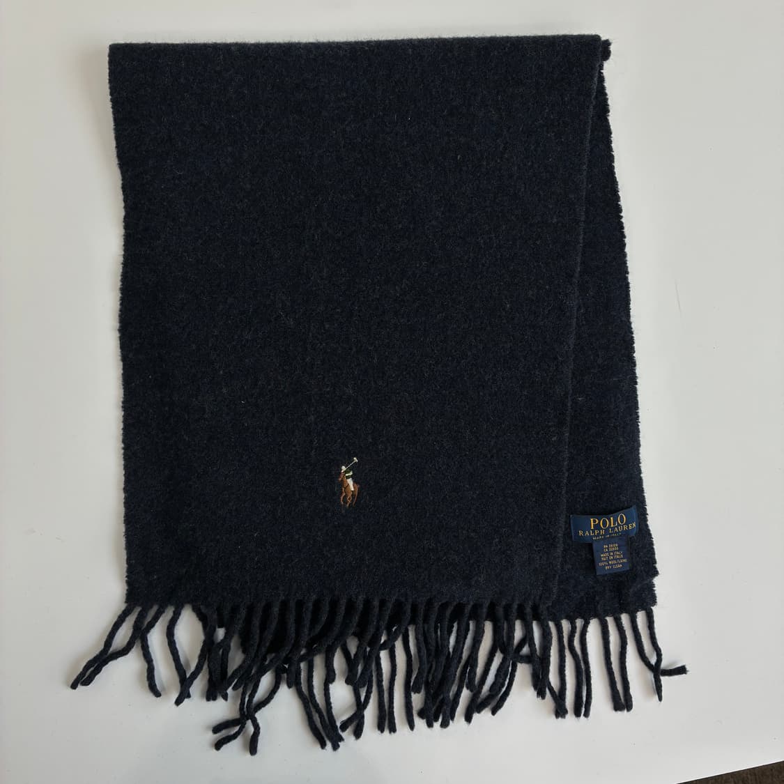 Polo 폴로 랄프로렌 다크그레이 울 머플러 상품이미지2
