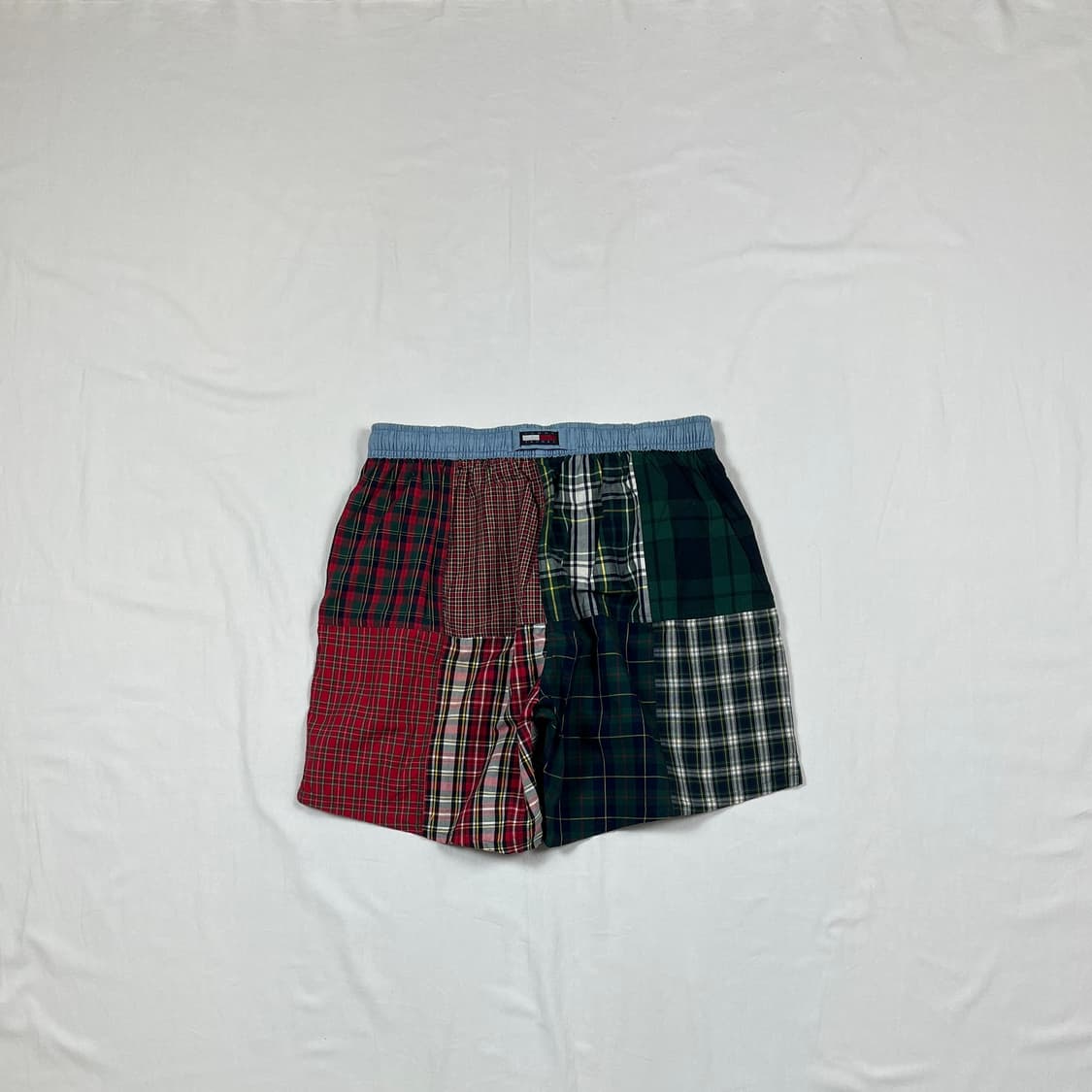 90‘s 타미힐피거 패치워크 밴딩 쇼트팬츠 반바지 상품이미지5