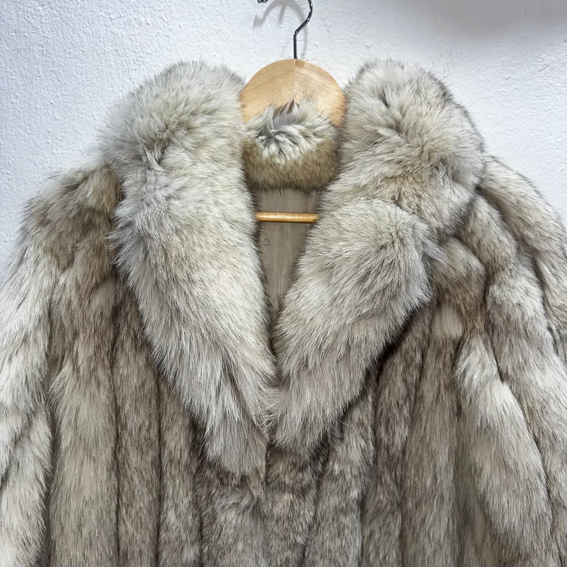 화이트 그레이 사가폭스 퍼자켓M 상품이미지6