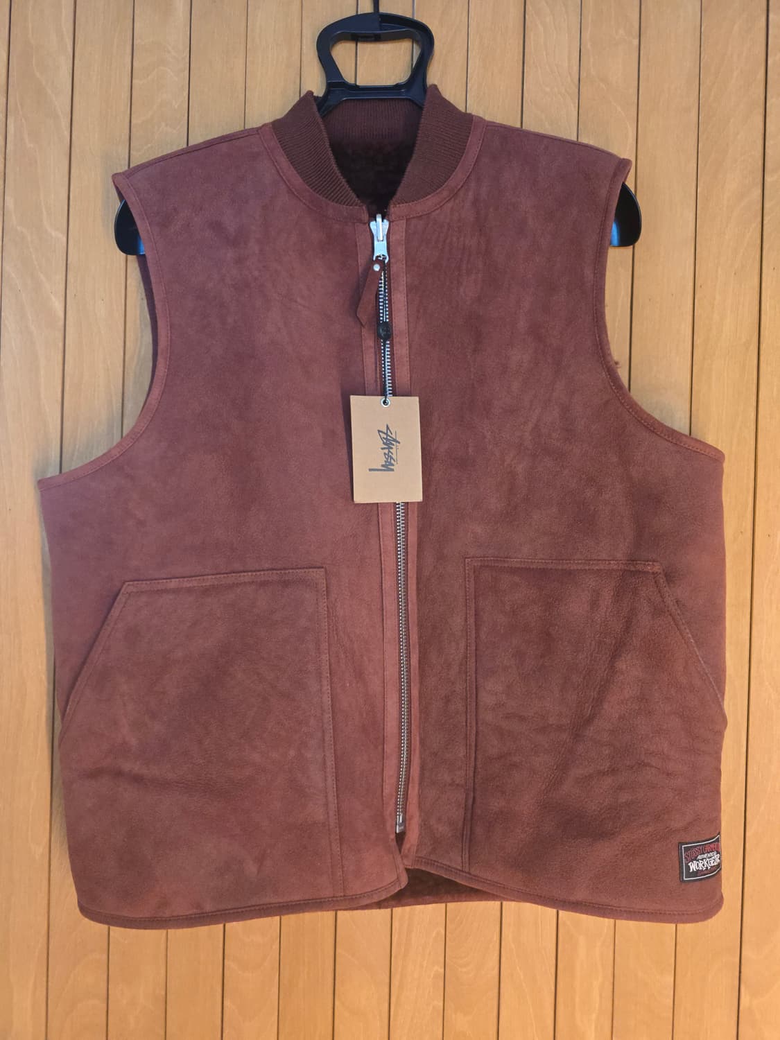 스투시 양면 리얼 레더 베스트  상품이미지1