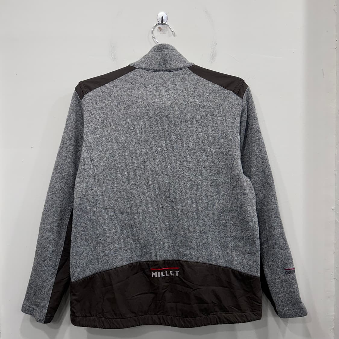 밀레 마운틴 나일론 배색 하이넥 니트 집업 상품이미지5