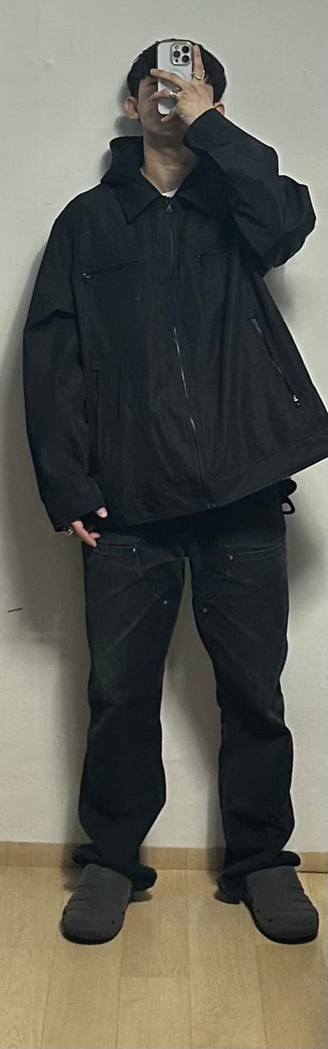 월슨레더 후드 바이커자켓 상품이미지6