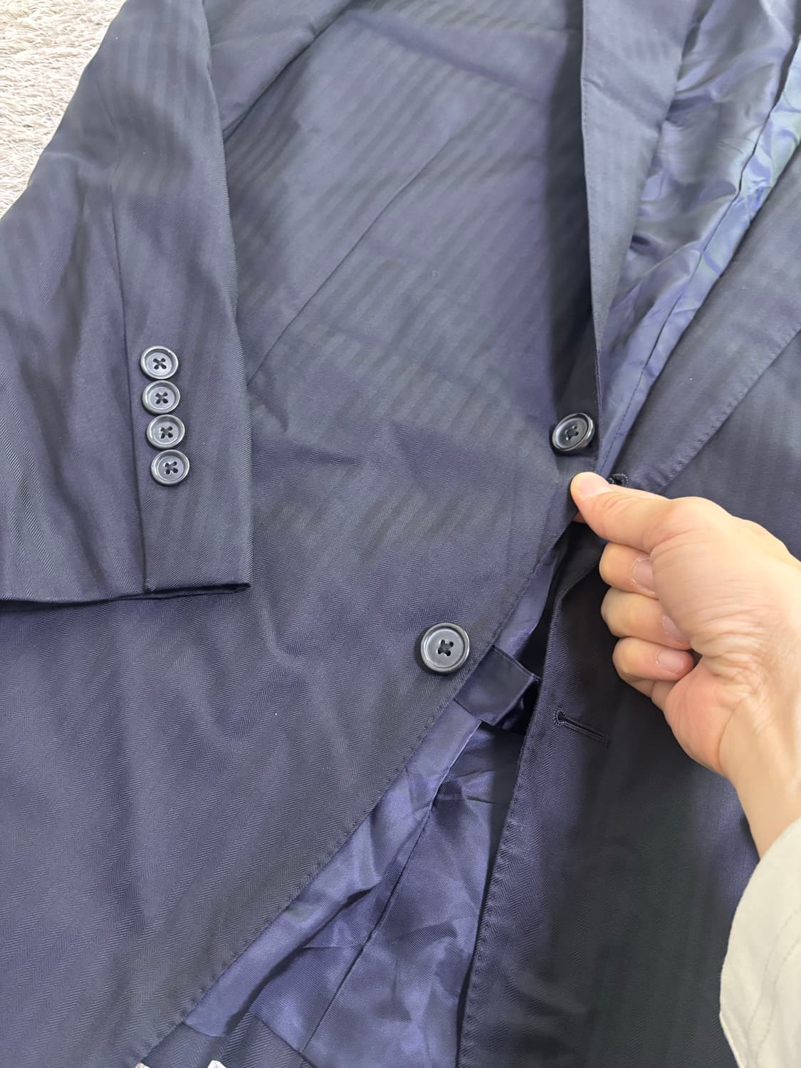 일본판 브룩스브라더스 네이비 블레이저 사이즈 105 상품이미지4