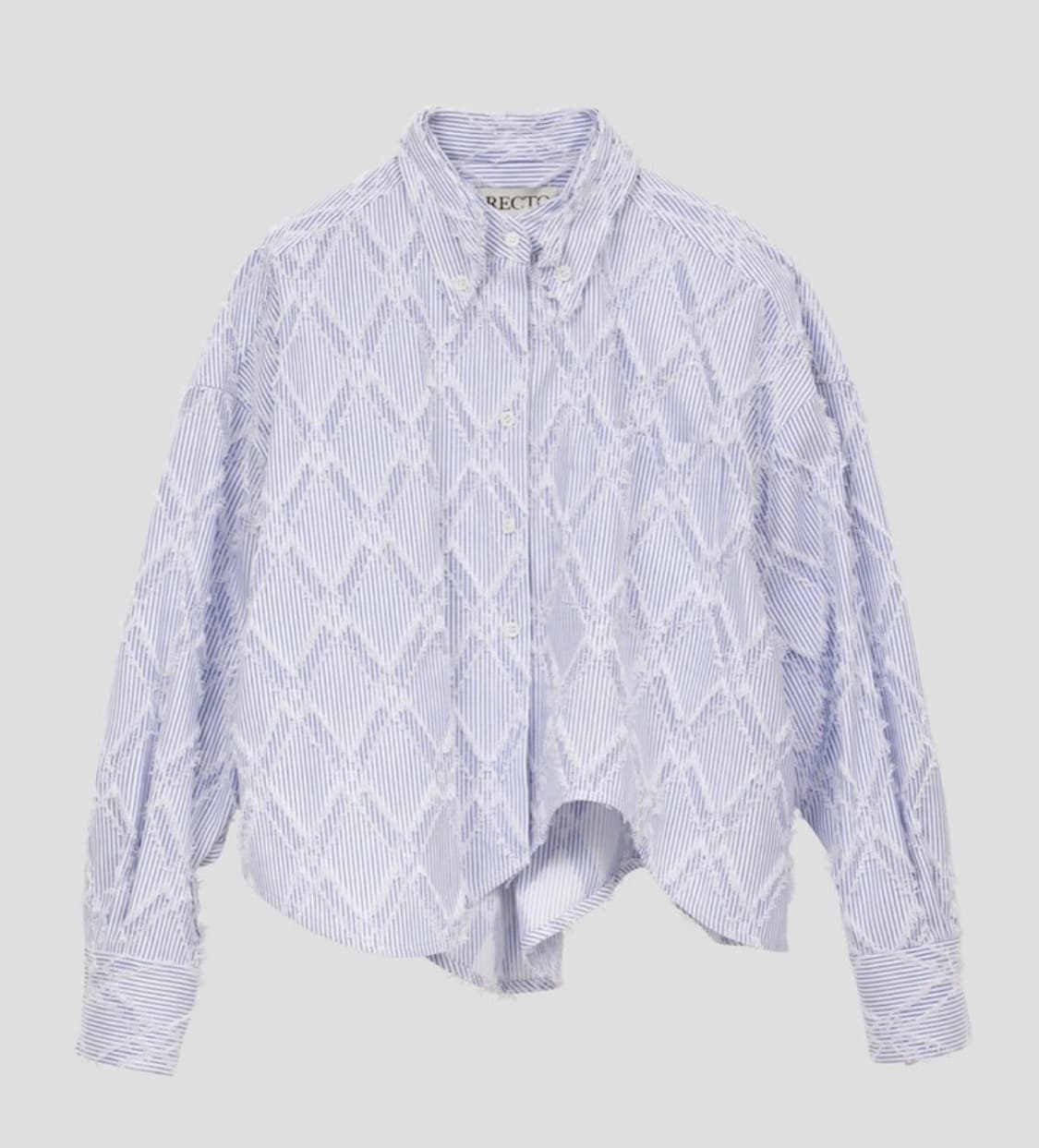 렉토 보헤미안 테슬 스트라이프 셔츠 상품이미지4