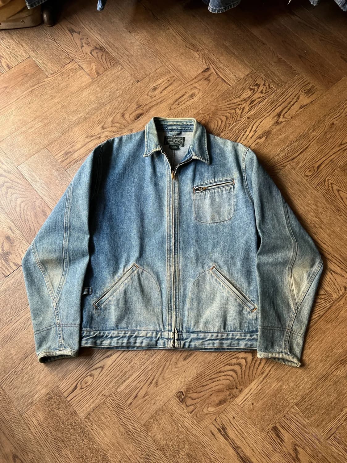 [L]90's 폴로 컨트리 Made in USA 91-B 타입 데님 자켓 상품이미지1