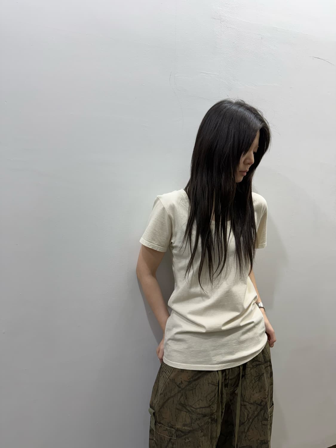 GOA 드림캐쳐 아트워크 베이지 탑 상품이미지6