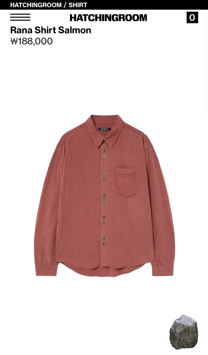해칭룸 라나셔츠 4사이즈 (Rana Shirt Salmon) 상품이미지1