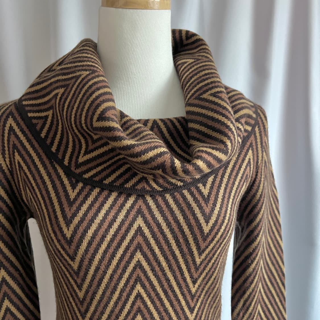 pattern turtle neck knit 상품이미지3