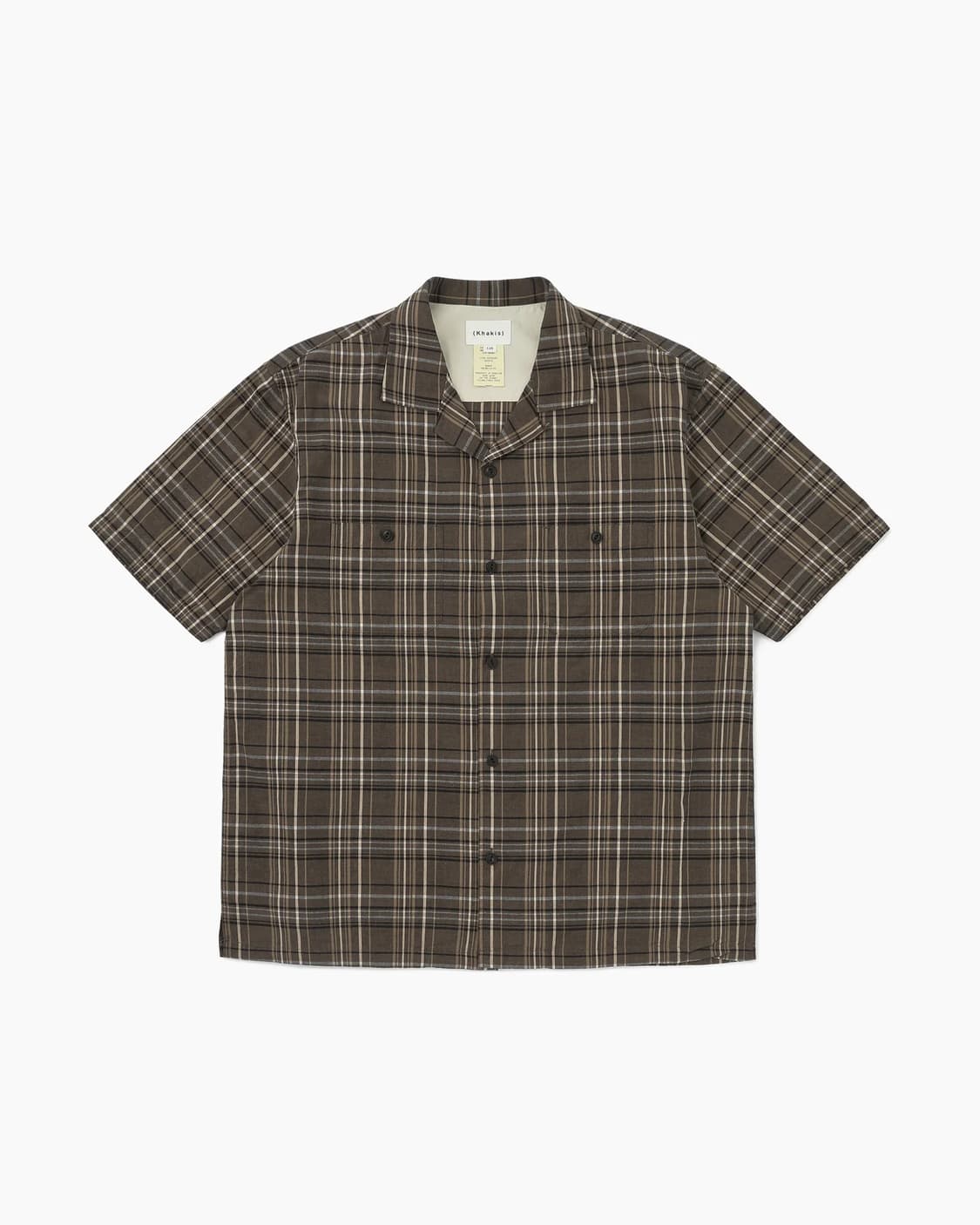 카키스 MADRAS CHECK S/S SHIRT (BLACK/L사이즈) 상품이미지1