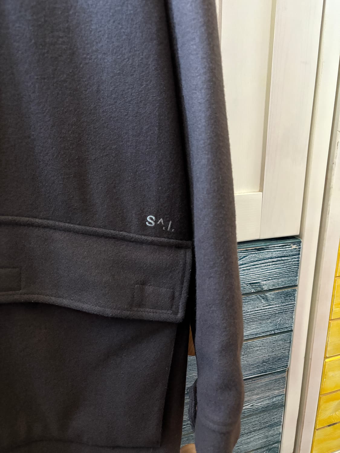 90s 올드 스투시 하프 울 코트 자켓 m사이즈 브라운 상품이미지2