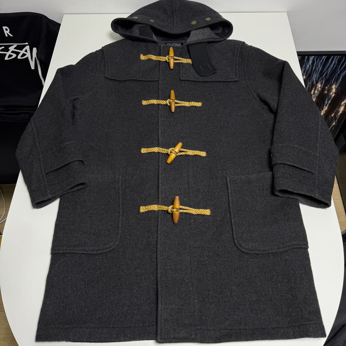 폴로 랄프로렌 진스 떡볶이 후드 코트 90 상품이미지1