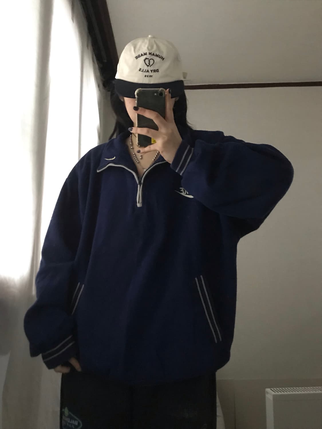 나이키 00s 빅로고 후리스 반집업 상품이미지4