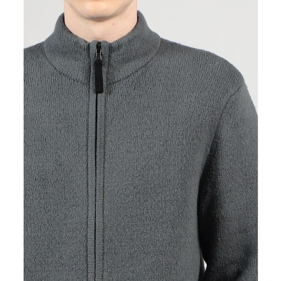 (정품/새상품) 제임스펄스 남성 그레이 캐시미어 블렌드 집업 니트 가디건 상품이미지8
