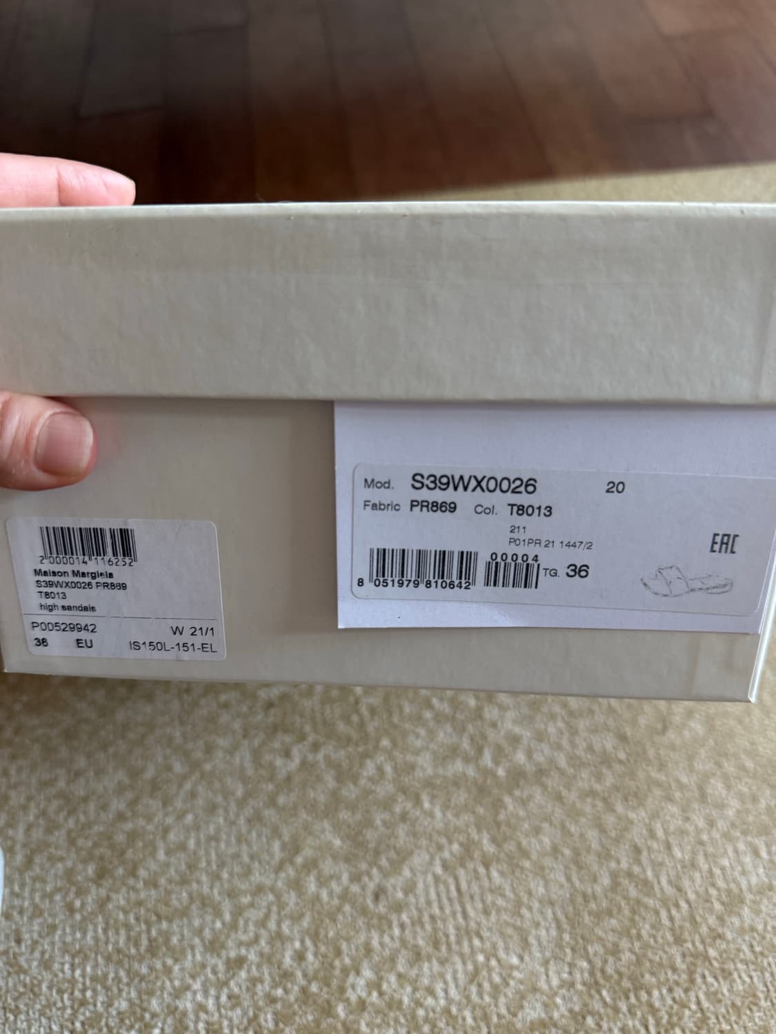 마르지엘라 스티치 샌들 블랙 36 상품이미지2