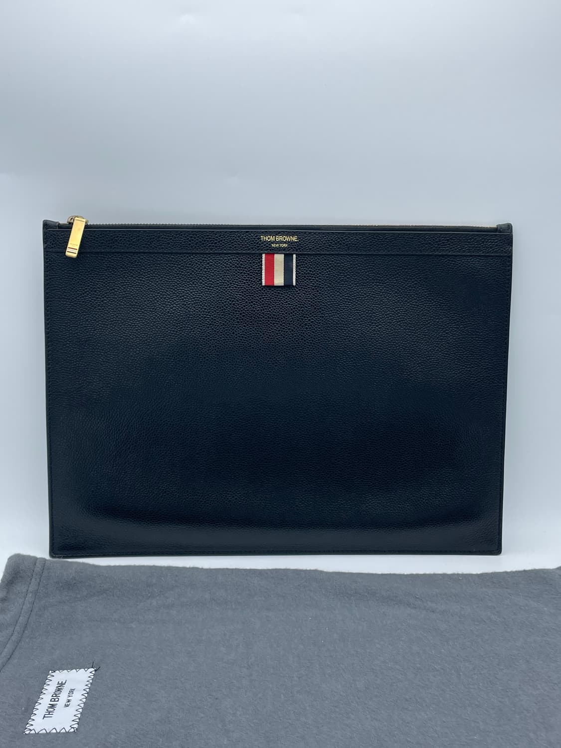 [ M ] 정품 톰브라운 페블그레인 로고 클러치백  상품이미지1
