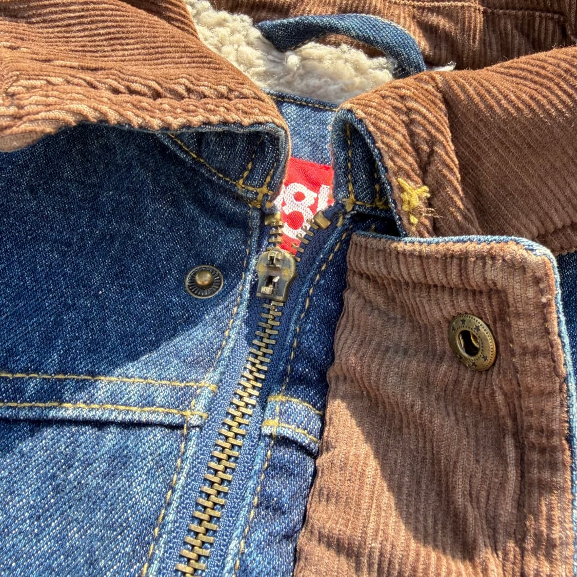 랭글러 빈티지 쉐르파 워크 데님자켓 L 상품이미지6