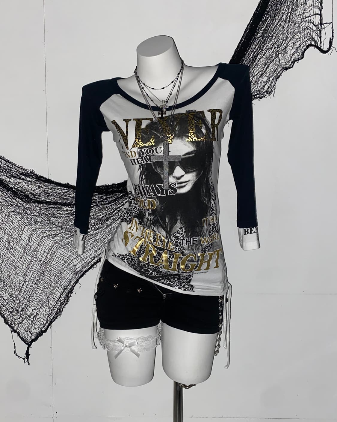 ꒰ঌ DIG DEEP 갸루 레오파드 펑투케 롱슬리브 ໒꒱ 상품이미지1