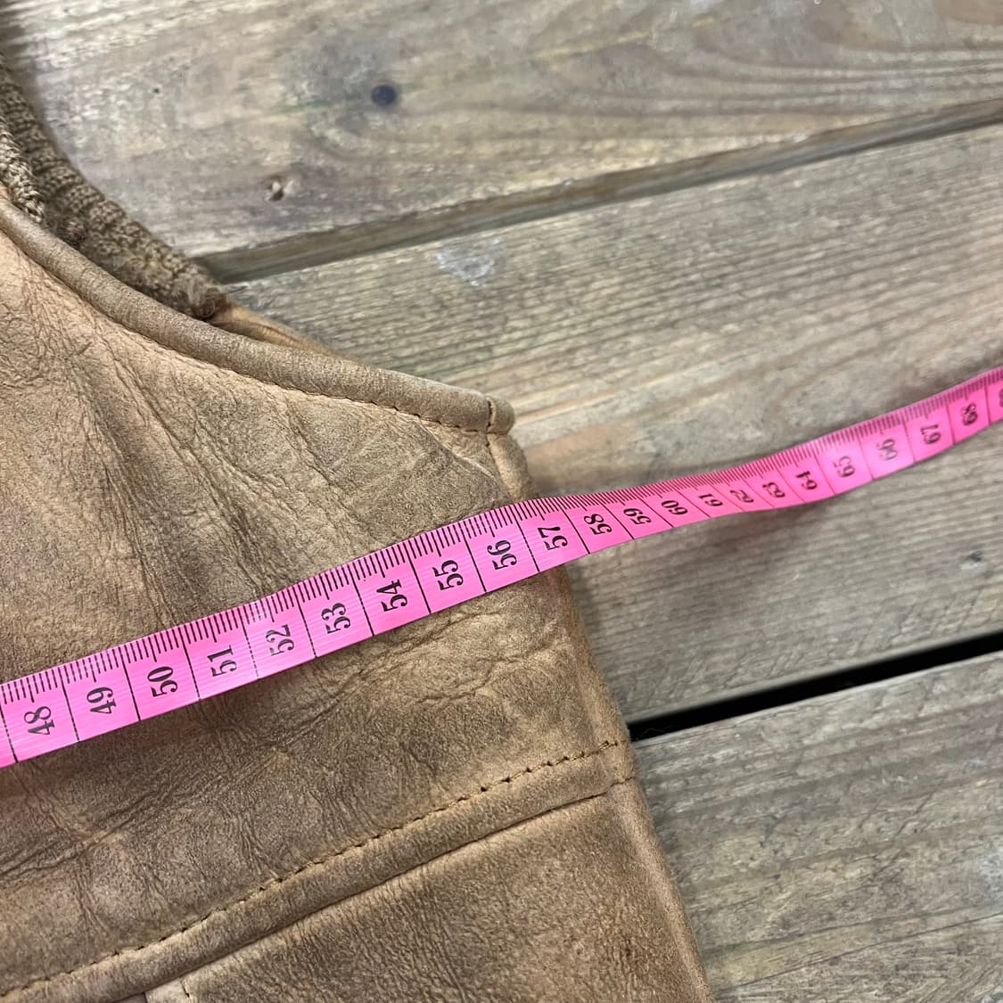 80s 뉴질랜드산 양가죽 양모 무스탕 베스트 빈티지 상품이미지6