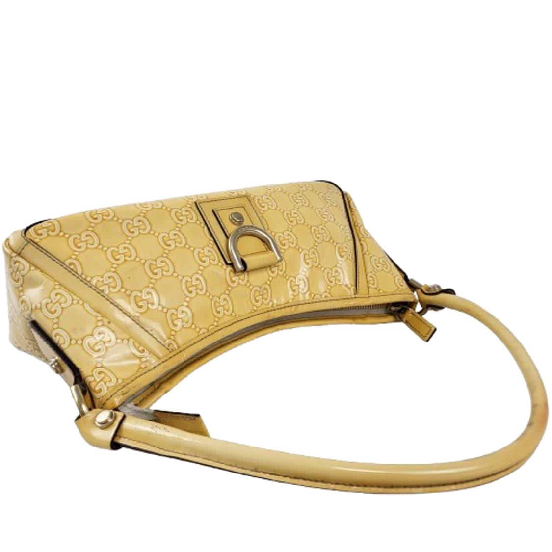 정품 구찌 GG 로고 페이던트가죽 D링 미니백 상품이미지8