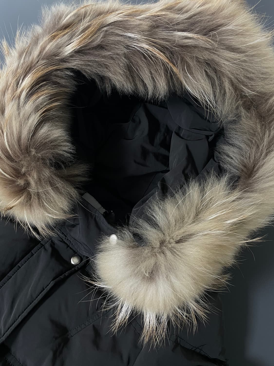 [2] 산드로 리얼 라쿤 퍼 다운패딩 무스탕 상품이미지3