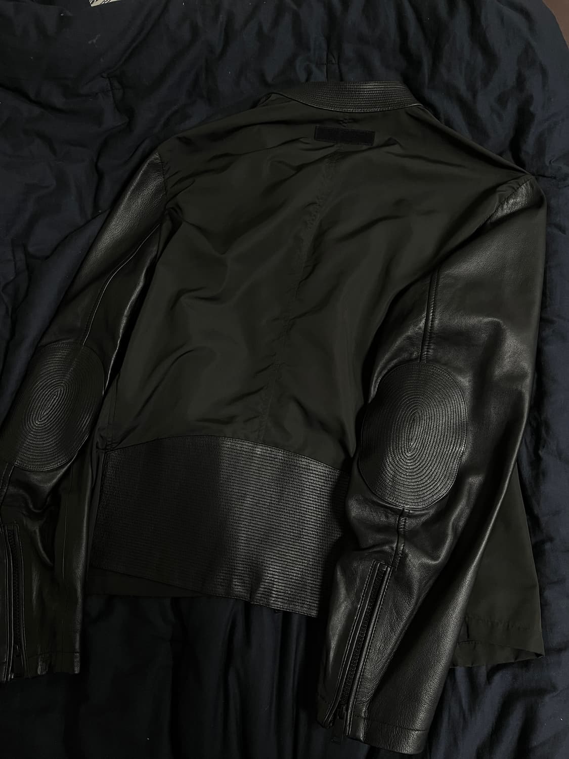 엠포리오 아르마니 2way zip leather  jacket 상품이미지2