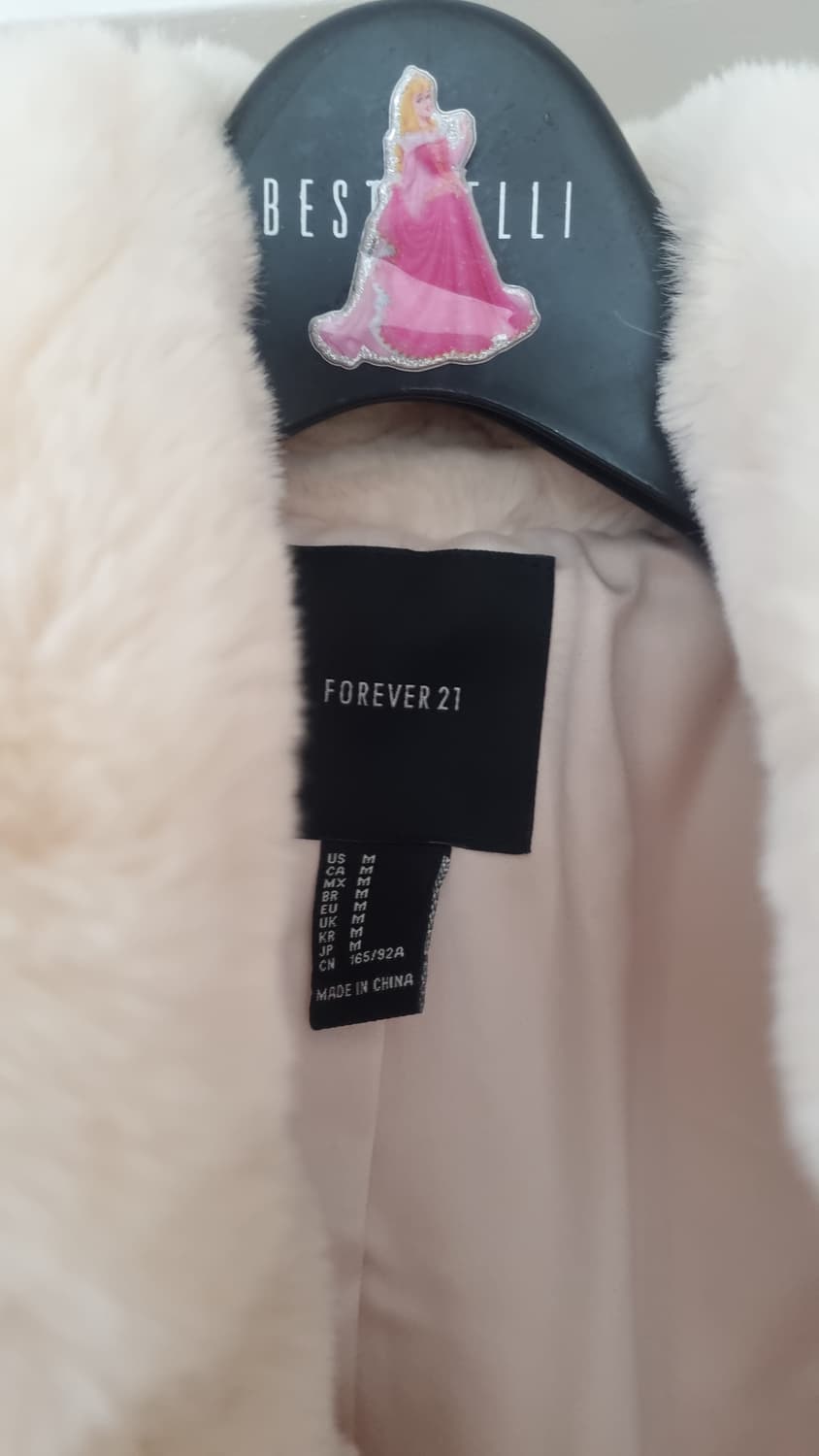 FOREVER21 아이보리 에코퍼 자켓 상품이미지3