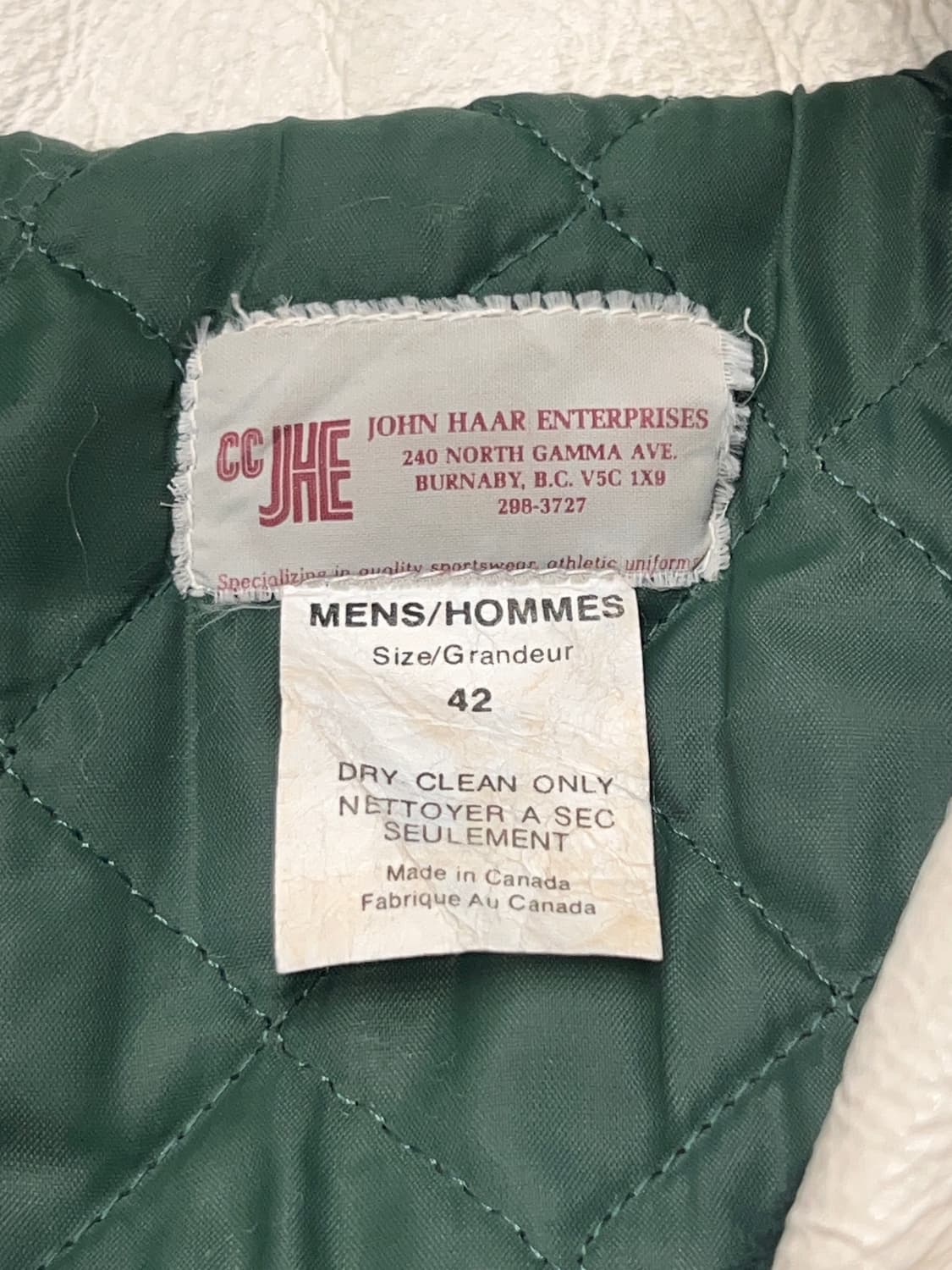 캐나가 빈티지 리얼 레더 울 바시티 자켓 상품이미지6