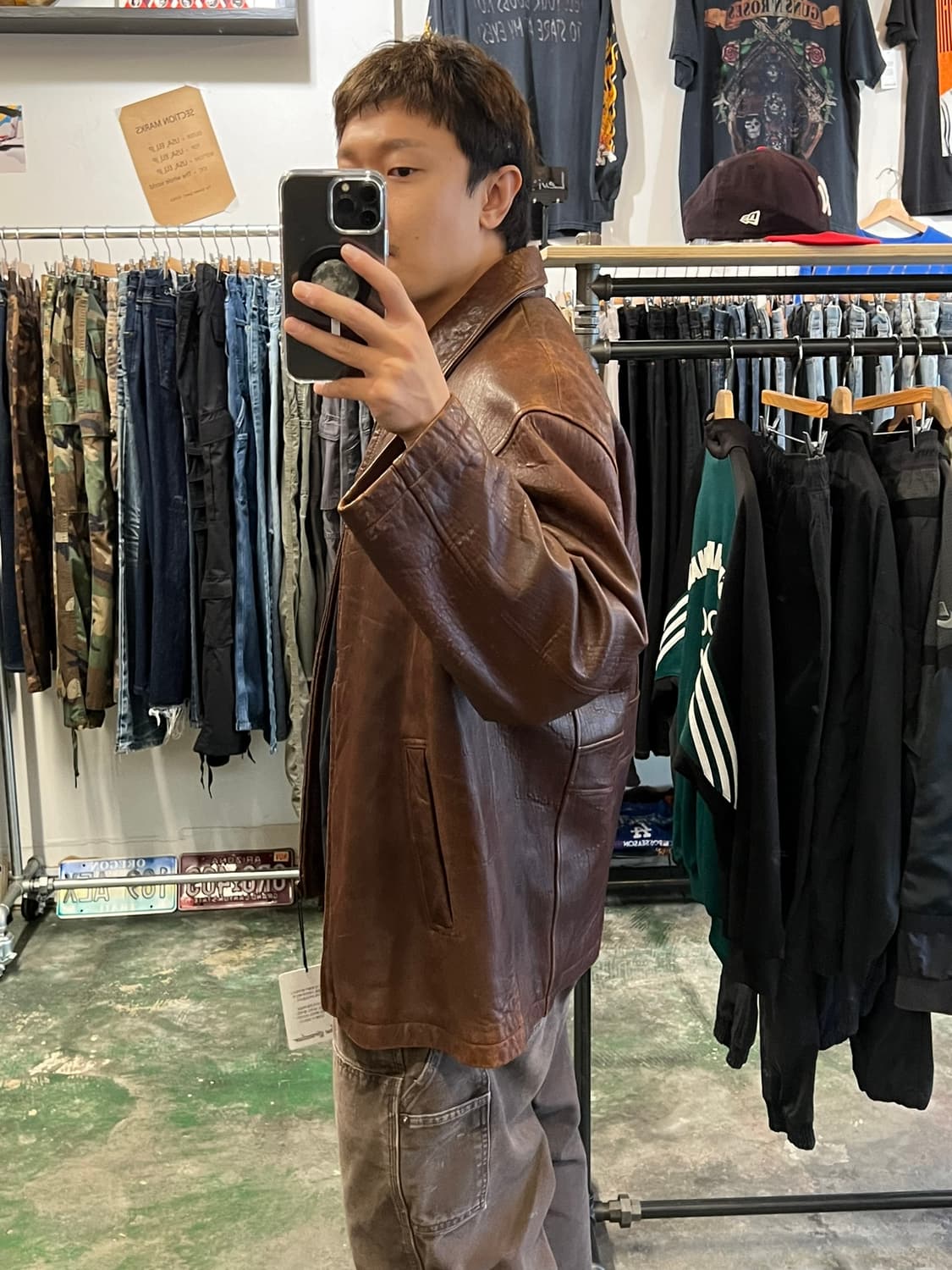 90s [100] 천연 양가죽 자켓 상품이미지10