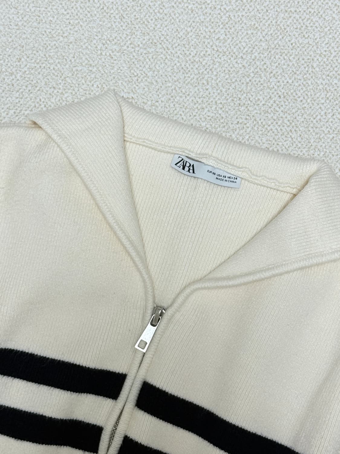 자라 니트집업 상품이미지4