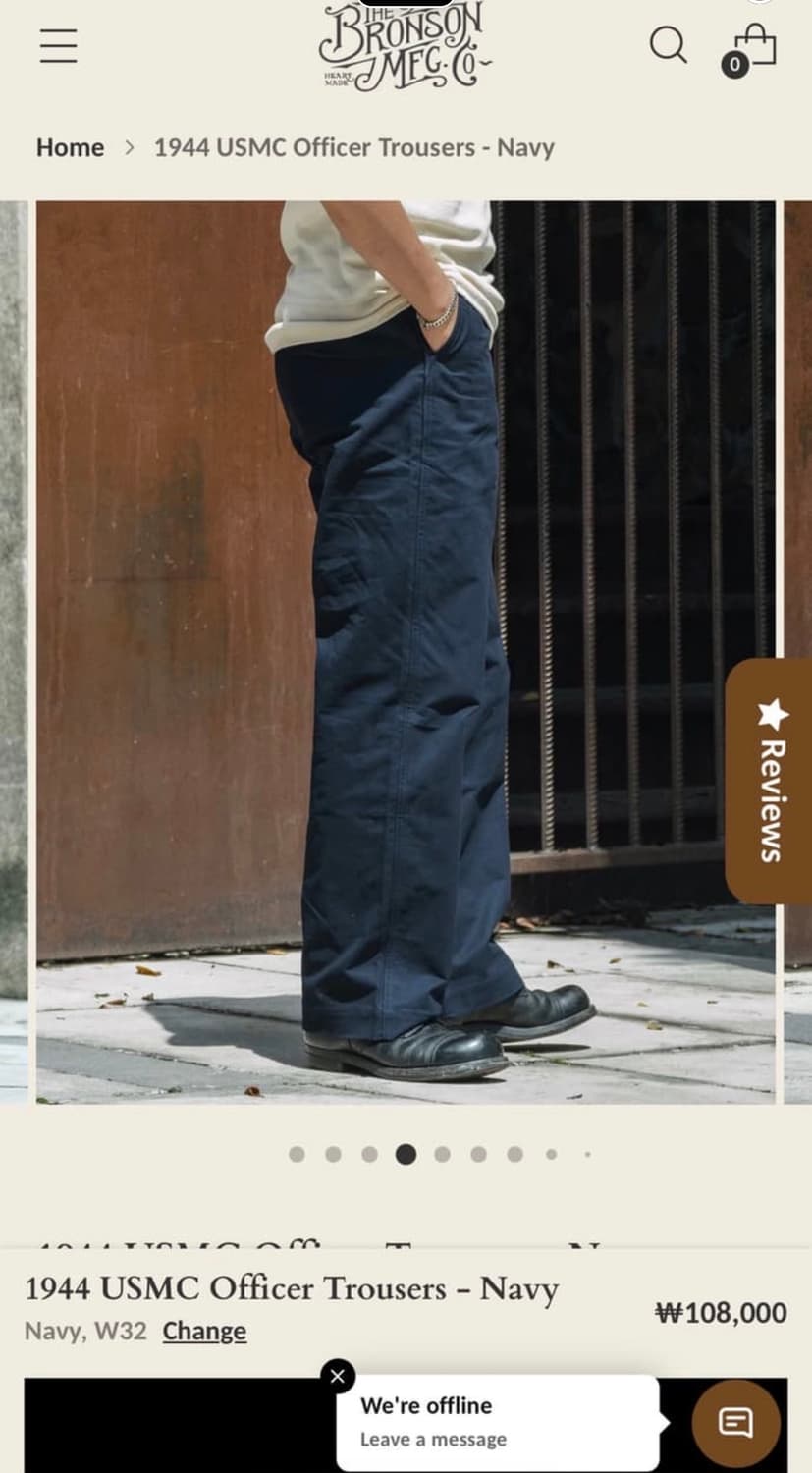 브론슨 1944 USMC Officer Trousers 상품이미지2