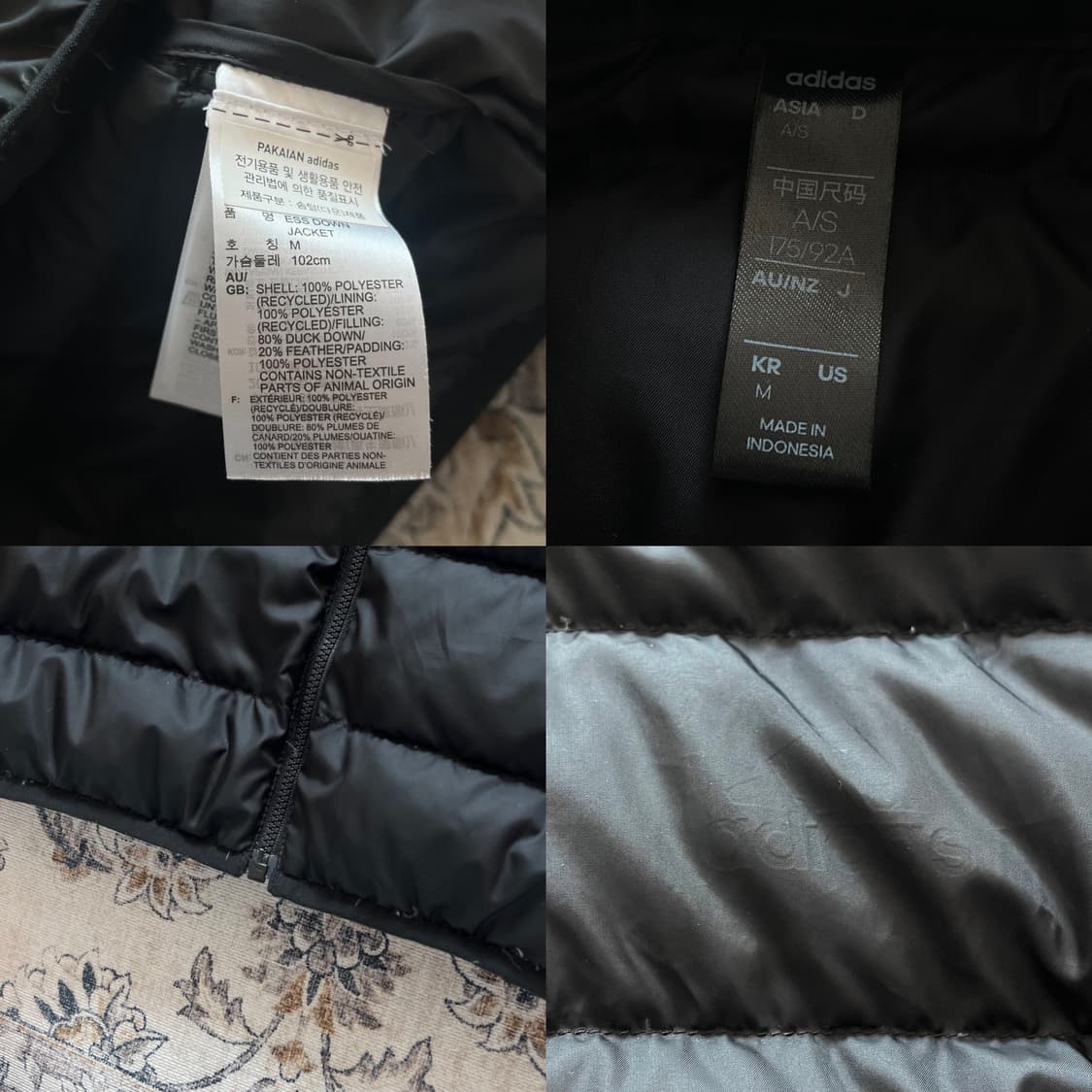 아디다스 삼선 경량패딩 상품이미지4