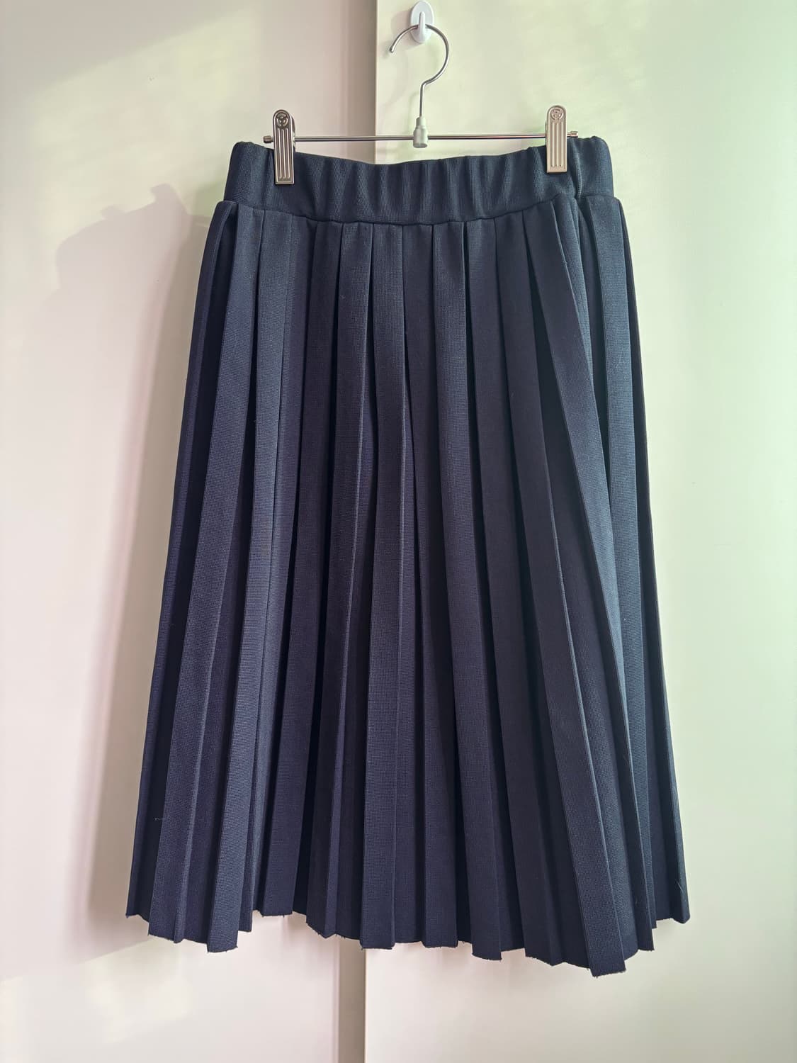 네이비 플리츠 스커트 상품이미지1