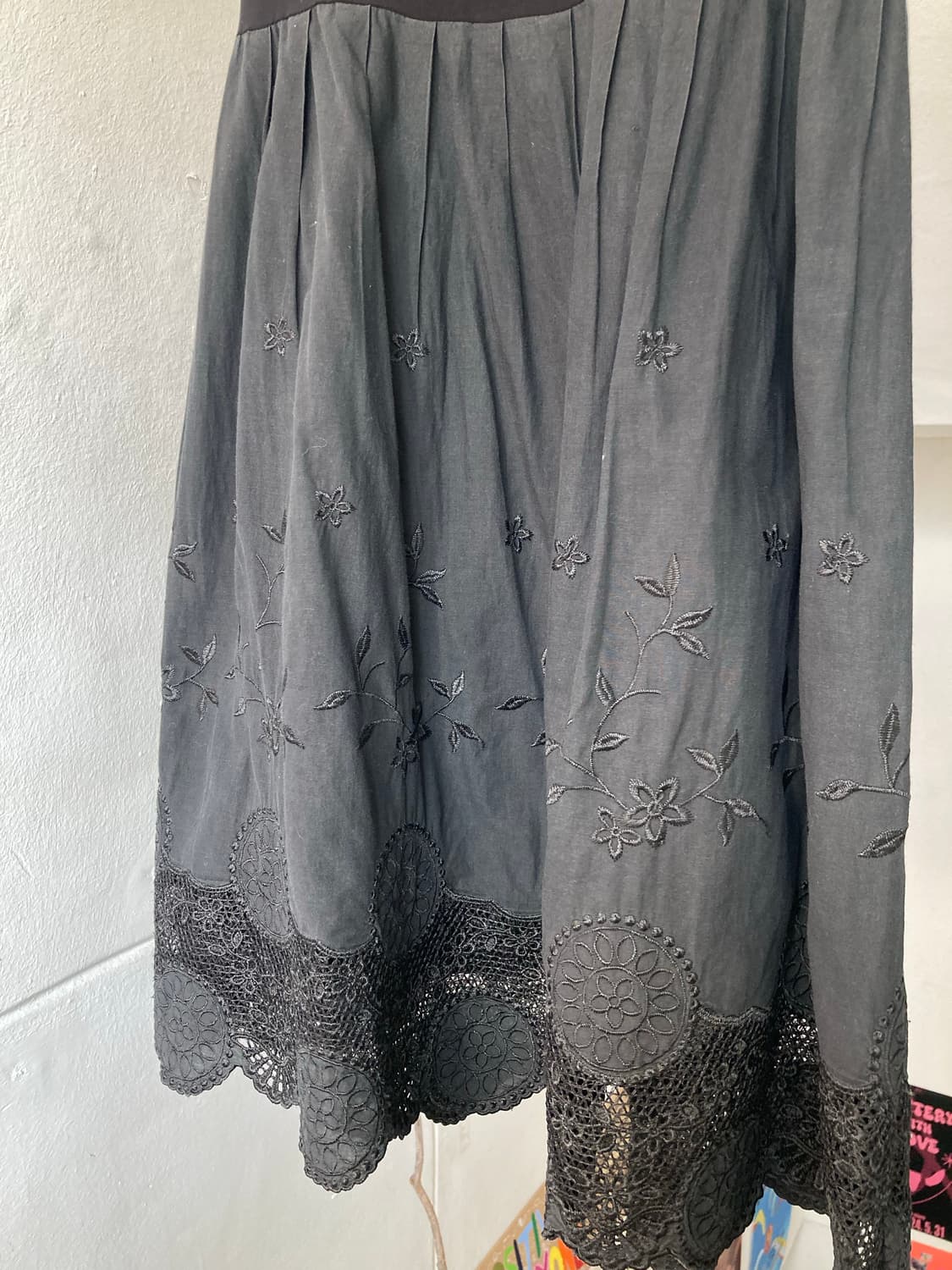 밴딩 레이스 펀칭 스커트 상품이미지3