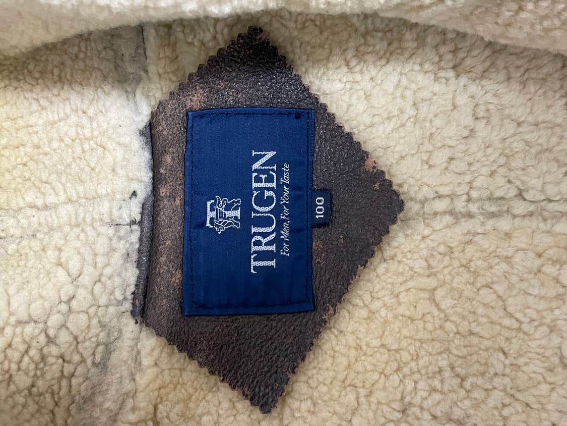 TRUGEN 데드스탁 리얼 램스킨 B-3 무톤 자켓, 무스탕 상품이미지8