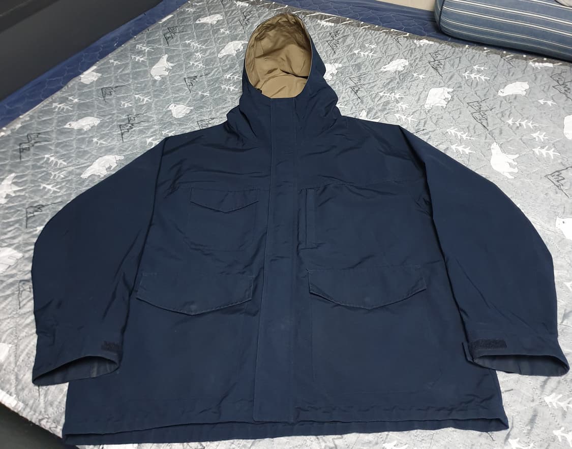 유니클로 유틸리티 고프코어 마운틴 후드 자켓 네이비 (3XL) 상품이미지1