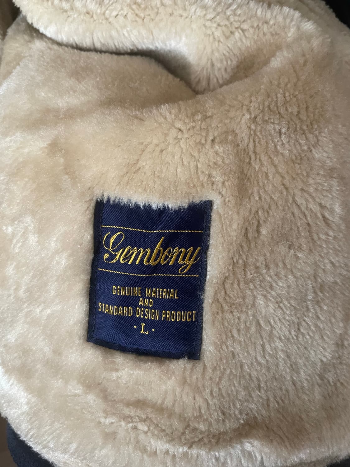 모리걸 빈티지 네이비 떡볶이 퍼 무스탕 💛💙 상품이미지4