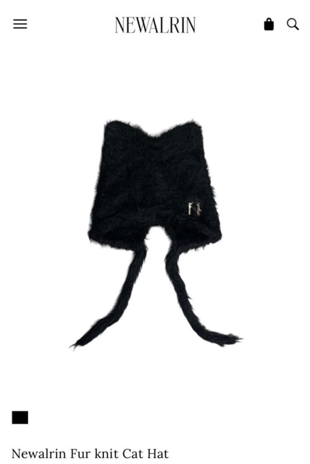 Newalrin Fur knit Cat Hat 상품이미지1