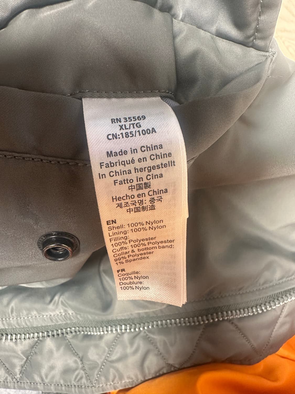 [버즈릭슨맛] 알파인더스트리 MA-1 코리아 익스클루시브 XL사이즈 상품이미지4