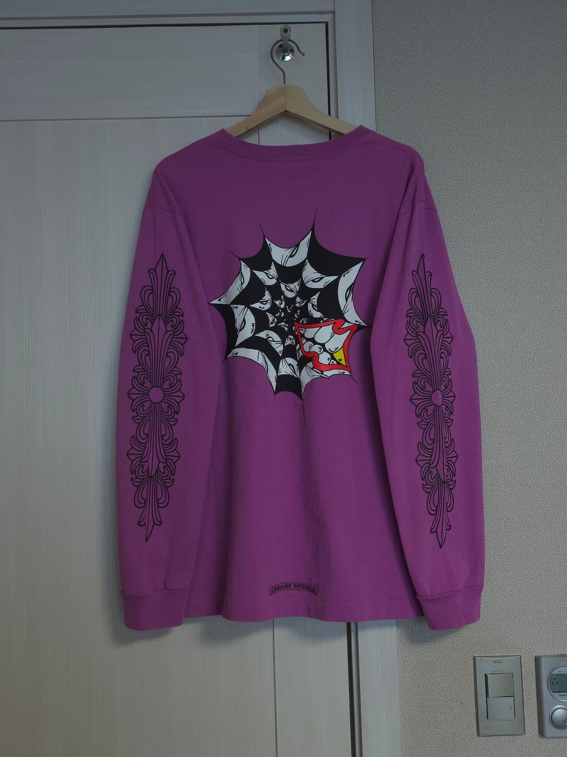 [XXL] 크롬하츠 매티보이 스파이더 웹 롱슬리브 퍼플 상품이미지2