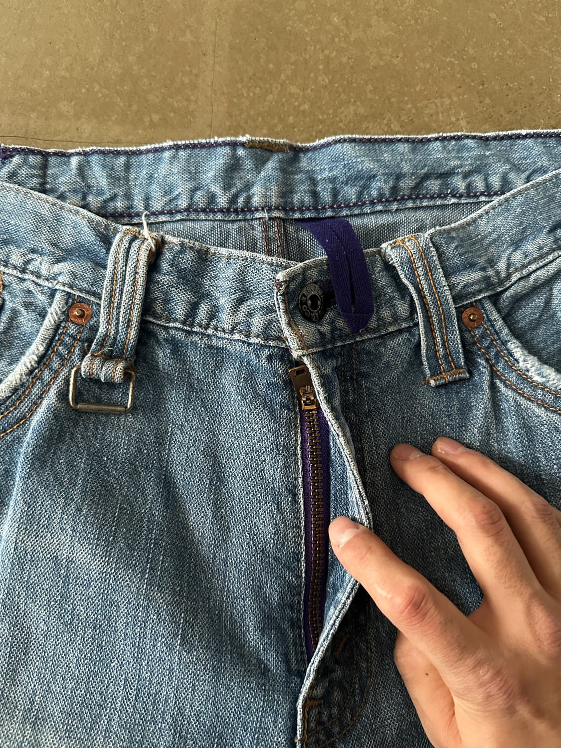 Levis 709 유틸리티 디테일 퍼플라이닝 데님 팬츠 상품이미지7