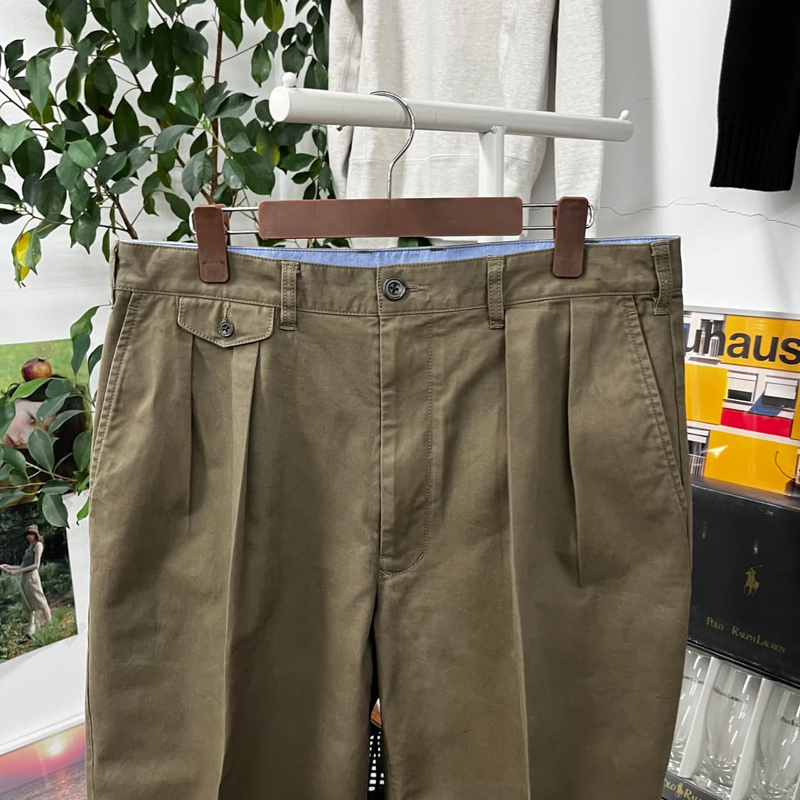 빔즈플러스 투턱 치노 팬츠 L 상품이미지2