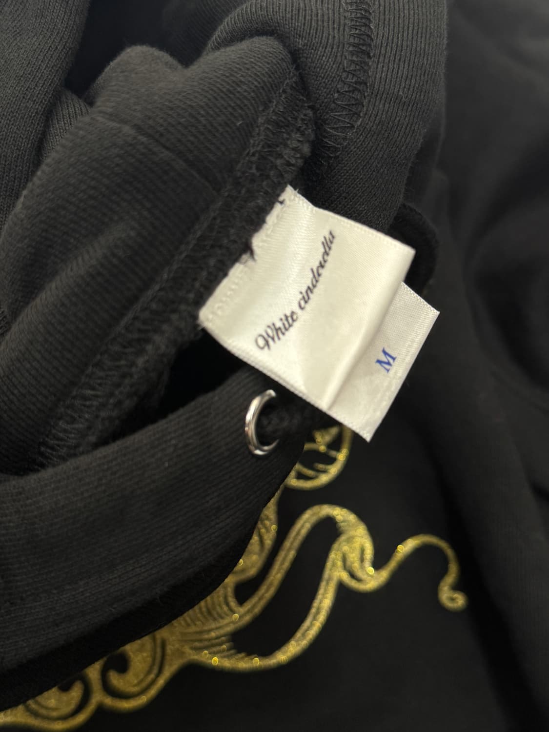 🖤지뢰계 골드 레터링 후드티셔츠🖤 고스로리 공겜여주 러블리 로맨틱  상품이미지5