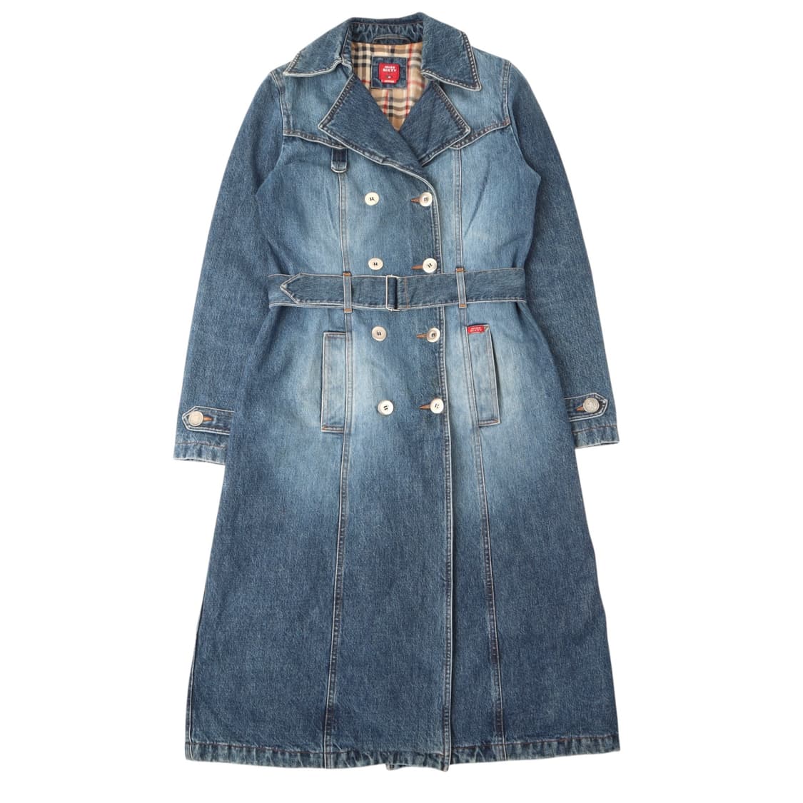 Miss sixty 미스식스티 데님 더블 브레스티드 롱 코트 상품이미지1